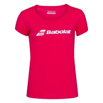 Dívčí tričko Babolat Exercise Tee Red, - let