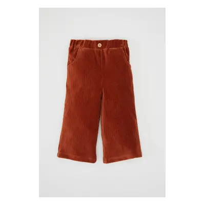 DEFACTO Baby Girl Elastic Waist Corduroy Trousers