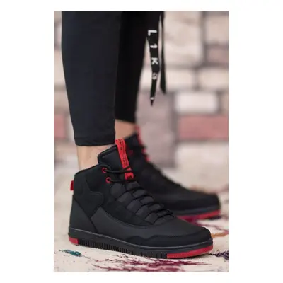 Riccon Black Red Men's Sneaker Boots