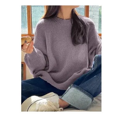 13242 Dewberry Oversize Women Sweater-LILA