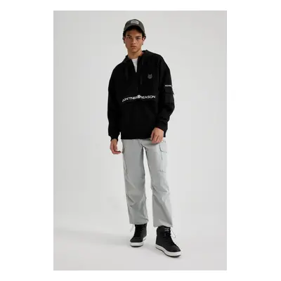 DEFACTO Parachute Trousers with Elastic Waist and Cargo Pockets