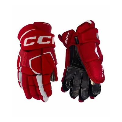 Hokejové rukavice CCM Tacks AS-V PRO Red/White Senior palců