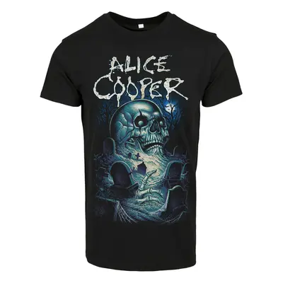 Alice Cooper Graveyard Blue Tee černé