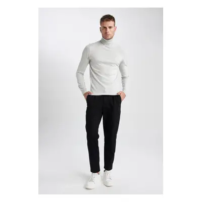 DEFACTO Slim Fit Slim Fit Turtleneck Basic Plain Knitwear Sweater