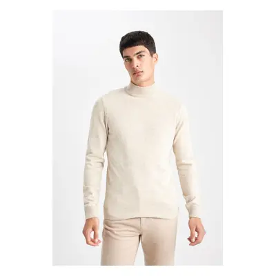 DEFACTO Slim Fit Slim Fit Half Turtleneck Basic Plain Knitwear Sweater