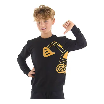 Denokids Boys' Scoop Black Sweatshirt