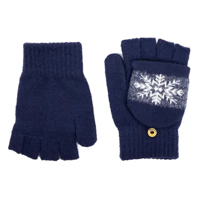 Art Of Polo Unisex's Gloves rk23369-6 White/Navy Blue