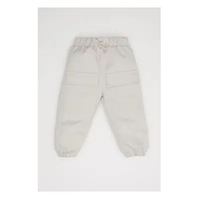 DEFACTO Baby Boy Lace-Up Pocket Elastic Leg Jogger Gabardine Pants