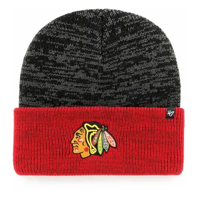 Zimní čepice Brand Two Tone Brain Freeze Cuff Knit NHL Chicago Blackhawks