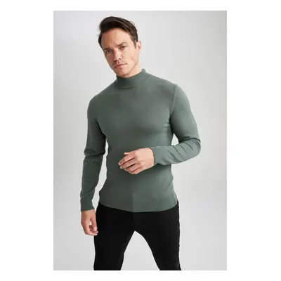 DEFACTO Slim Fit Slim Fit Half Turtleneck Basic Plain Knitwear Sweater