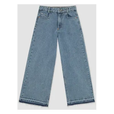 DEFACTO Girls Wide Leg Wide Leg Pocket Jeans