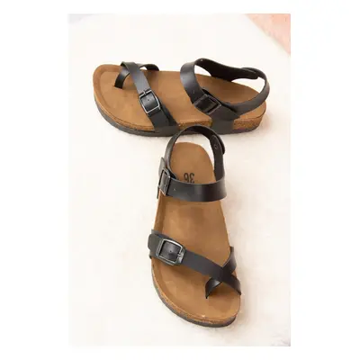 Fox Shoes Black Women's Sandals