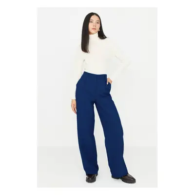 Trendyol Indigo Wide Leg Woven Fabric Trousers