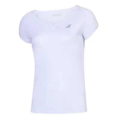 Dívčí tričko Babolat Play Club Cap Sleeve Top White