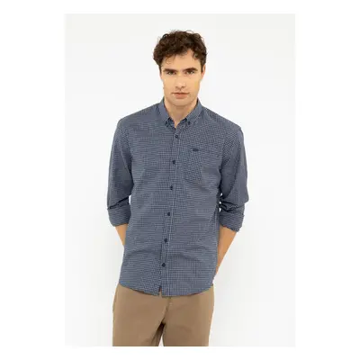 Volcano Man's Shirt K-Nels Navy Blue