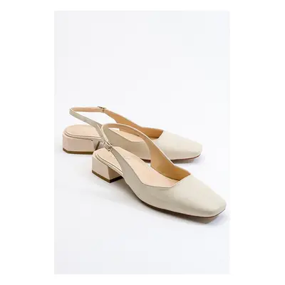 LuviShoes State Beige Skin Women's Heeled Shoes