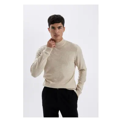 DEFACTO Slim Fit Slim Fit Half Turtleneck Basic Plain Knitwear Sweater