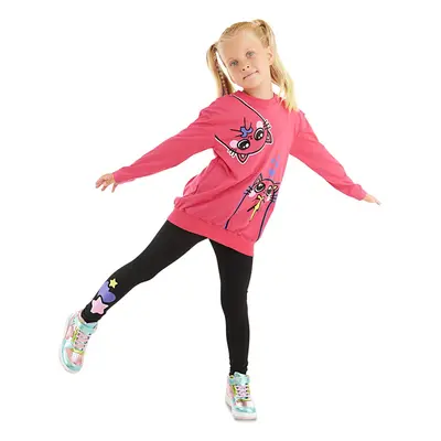 Denokids Bestie Cats Girl's T-shirt Tights Set