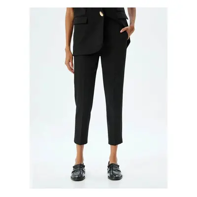 Koton Slim Fit Cigarette Pants with Standard Waist Pockets