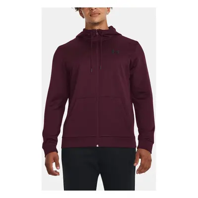 Under Armour Mikina UA Armour Fleece FZ Hoodie-MRN - Pánské