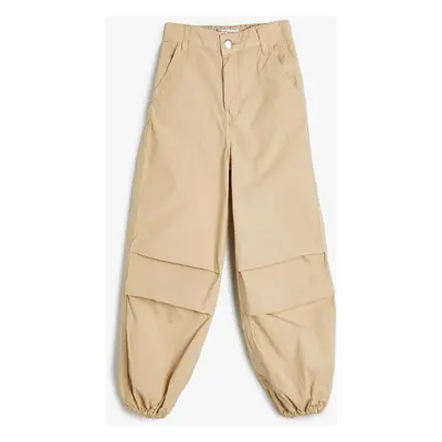 Koton Girls Beige Jeans