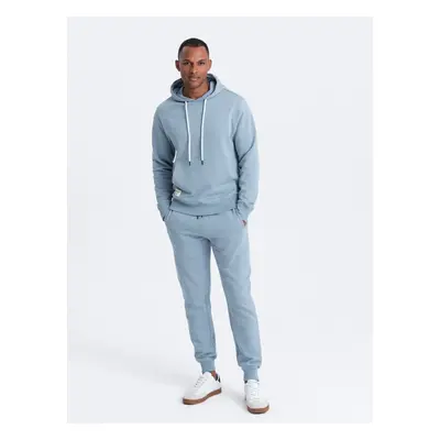 Ombre Men's sweatshirt set kangaroo sweatshirt + jogger pants