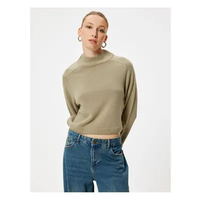 Koton Basic Stand Collar Knitwear Sweater Long Sleeve