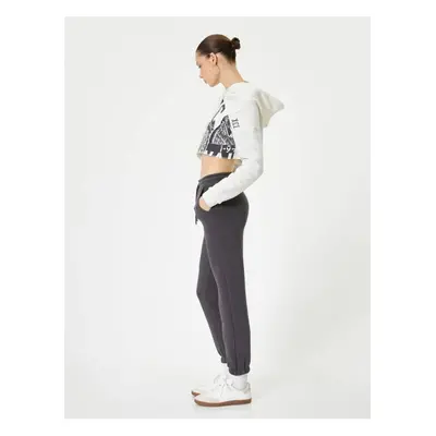 Koton Jogger Sweatpants with Tie Waist Pocket