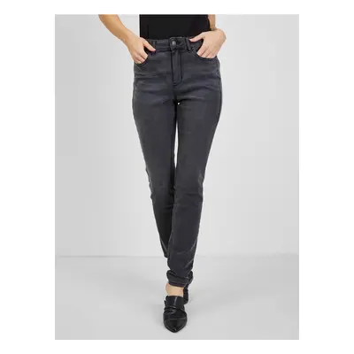 Orsay Tmavě šedé dámské skinny fit džíny - Dámské