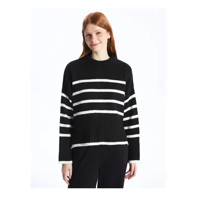 LC Waikiki Crew Neck Striped Long Sleeve Women's Knitwear Sweater