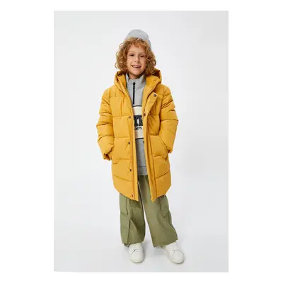 Koton Boys Mustard Coat