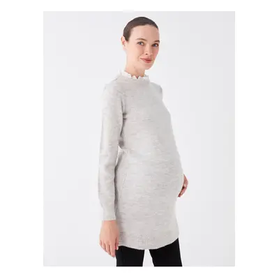 LC Waikiki Crew Neck Straight Long Sleeve Maternity Knitwear Tunic