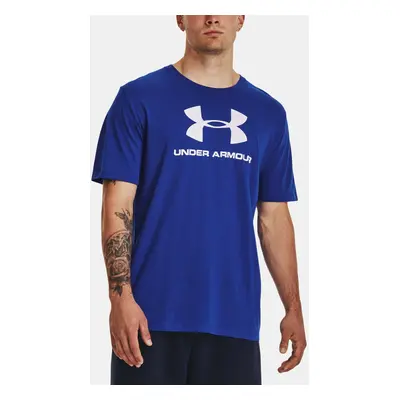 Under Armour Tričko UA SPORTSTYLE LOGO SS-BLU - Pánské