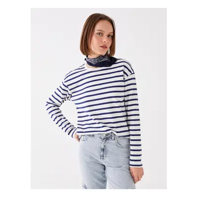 LC Waikiki Crew Neck Striped Long Sleeve Women's T-Shirt