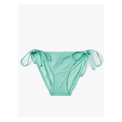 Koton Textured Bikini Bottoms Normal Waist Tie Detail on the sides.