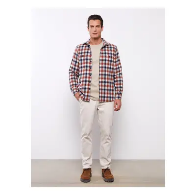 LC Waikiki Men's Oversize Long Sleeve Plaid Shirt Jacket