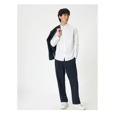 Koton Basic Shirt Long Sleeve Buttoned Classic Collar