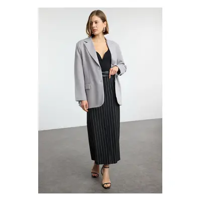 Trendyol Grey Extra Oversize Blazer Jacket