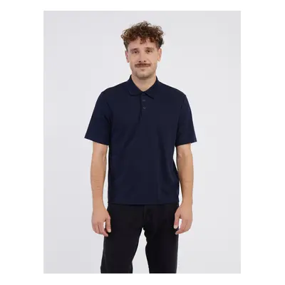 Tmavě modré pánské polo tričko Jack & Jones Blamatt - Pánské