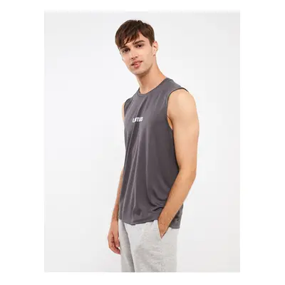 LC Waikiki Crew Neck Printed Combed Cotton Men's Sleeveless T-Shirt