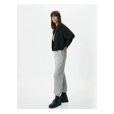 Koton Jogger Sweatpants with Elastic Waist and Pocket Detail