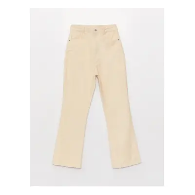 LC Waikiki Flared Velvet Girls' Trousers