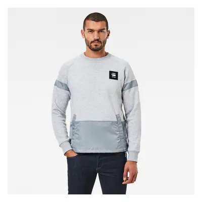 G-STAR Sweatshirt - Prisoner mix r sw l\s grey