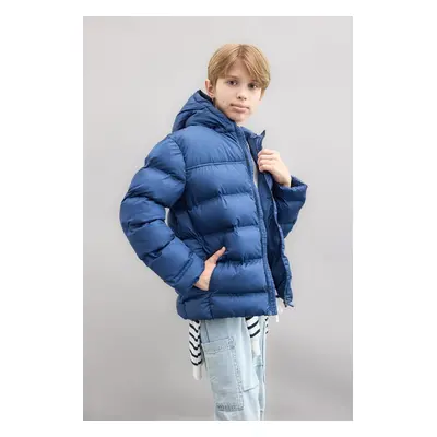 DEFACTO Boy's Water Repellent Hooded Coat