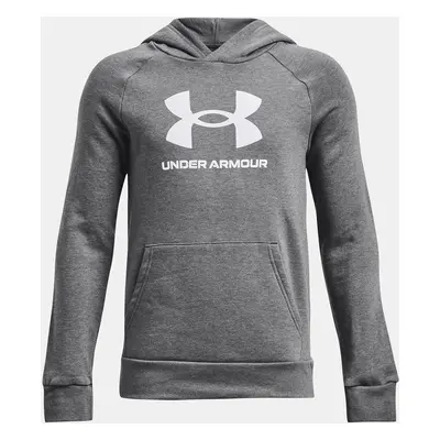 Under Armour Mikina UA Rival Fleece BL Hoodie-GRY - Kluci