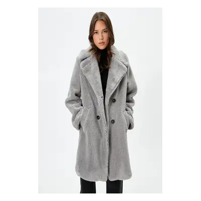 Koton Women's Gray Coat