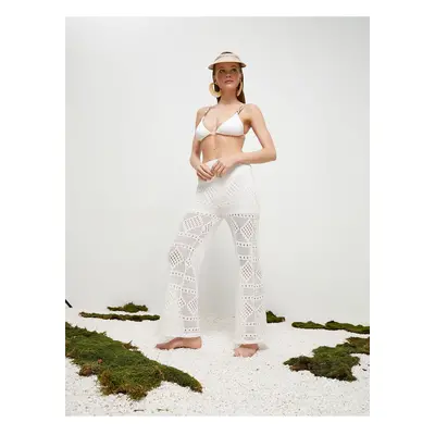 Koton X Şahika Ercümen - Crochet Bell-bottomed Trousers