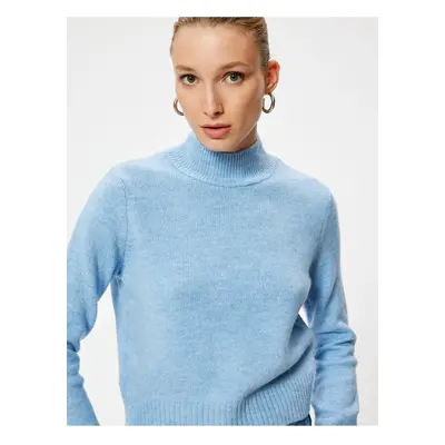 Koton Turtleneck Knitwear Sweater Long Sleeve Soft Textured