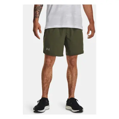 Under Armour Kraťasy UA LAUNCH 7'' GRAPHIC SHORT-GRN - Pánské