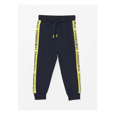 LC Waikiki Baby Boy Jogger Tracksuit Bottoms with an Elastic Printed Waist.